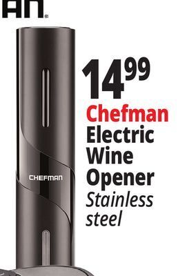 Ocean State Job Lot Chefman electric wine opener offer