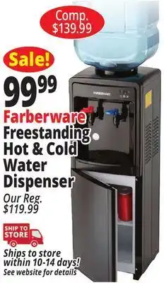 Ocean State Job Lot Farberware freestanding hot & cold water dispenser offer