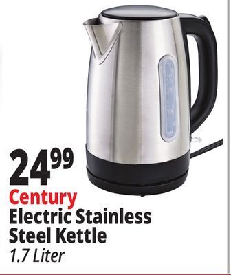 Ocean State Job Lot Century electric stainless steel kettle offer