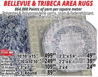 Ocean State Job Lot Bellevue & tribeca area rugs offer