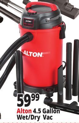 Ocean State Job Lot Alton 4.5 gallon wet/dry vac offer