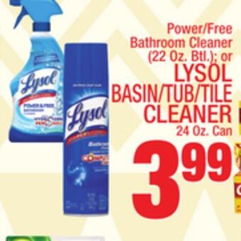 C Town Lysol basin/tub/tile cleaner 24 oz. can offer