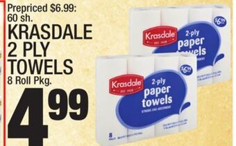 C Town Krasdale 2 ply towels offer