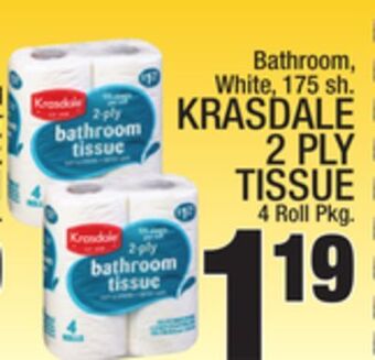 C Town Krasdale 2 ply tissue offer