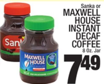 C Town Maxwell house instant decaf coffee offer