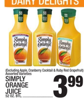 C Town Simply orange juice offer