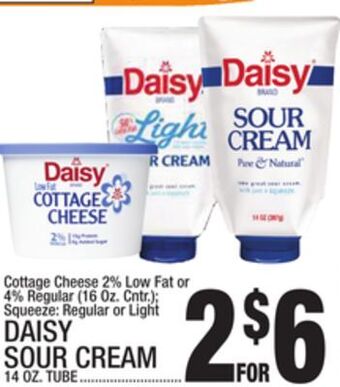 C Town Daisy sour cream, 14 oz. tube offer