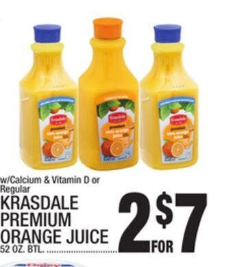 C Town Krasdale premium orange juice offer