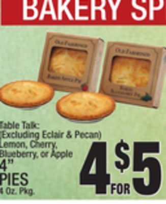 C Town 4" pies offer