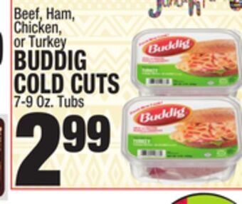 C Town Buddig cold cuts offer