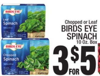 C Town Birds eye spinach offer