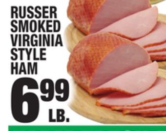 C Town Russer smoked virginia style ham offer