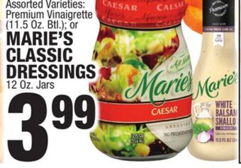 C Town Marie's classic dressings 12 oz. jars offer