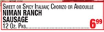 C Town Niman ranch sausage offer