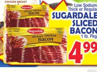 Bravo Supermarkets Sugardale sliced bacon offer