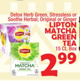 Bravo Supermarkets Lipton matcha green tea offer