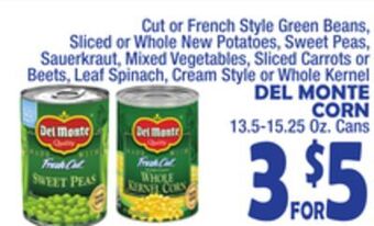 Bravo Supermarkets Del monte corn offer