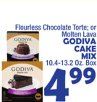 Bravo Supermarkets Godiva cake mix offer