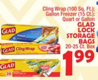 Bravo Supermarkets Glad lock storage bags offer