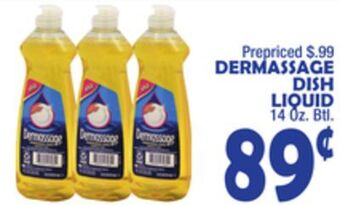 Bravo Supermarkets Dermassage dish liquid offer