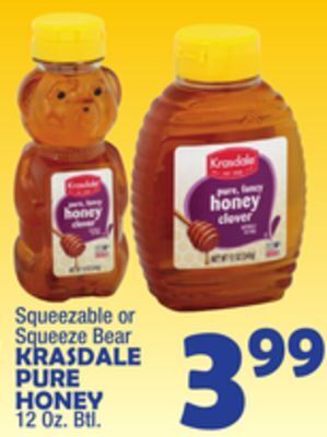 Bravo Supermarkets Krasdale pure honey offer