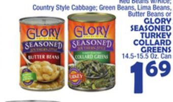 Bravo Supermarkets Glory seasoned turkey collard greens offer