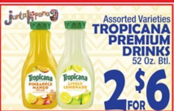Bravo Supermarkets Tropicana premium drinks offer