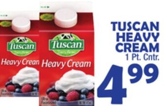 Bravo Supermarkets Tuscan heavy cream offer