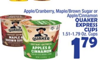 Bravo Supermarkets Quaker express cups offer
