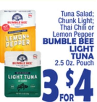 Bravo Supermarkets Bumble bee light tuna offer