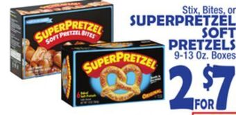 Bravo Supermarkets Superpretzel soft pretzels offer