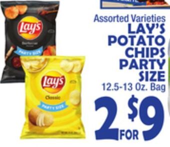 Bravo Supermarkets Lay's potato chips party size offer