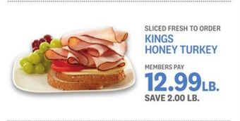 Kings Food Markets Kings honey turkey offer