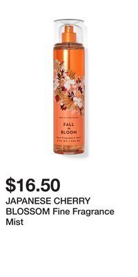 Bath & Body Works Japanese cherry blossom fine fragrance mist offer