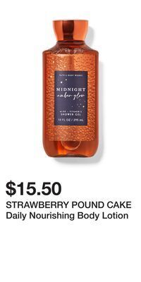 Bath & Body Works Strawberry pound cake daily nourishing body lotion offer