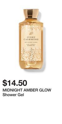 Bath & Body Works Midnight amber glow shower gel offer