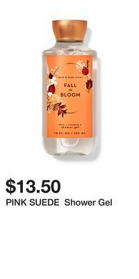Bath & Body Works Pink suede shower gel offer