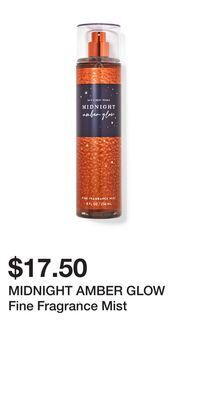 Bath & Body Works Midnight amber glow fine fragrance mist offer