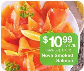Fairway Store Market Nova smoked salmon offer