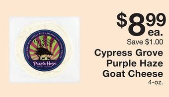 Fairway Store Market Cypress grove purple haze goat cheese offer