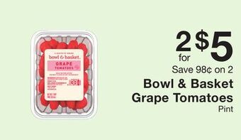 Fairway Store Market Bowl & basket grape tomatoes offer