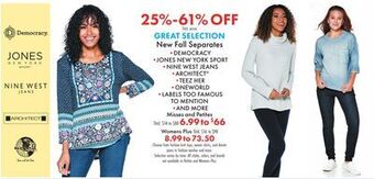 Boscov's Great selection new fall separates offer