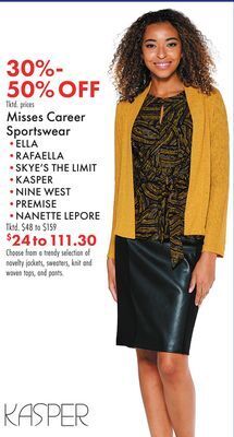 Boscov's Misses career sportswear offer