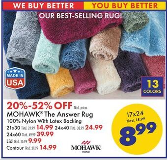 Boscov's Mohawk® the answer rug offer