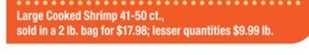 ACME Large cooked shrimp offer