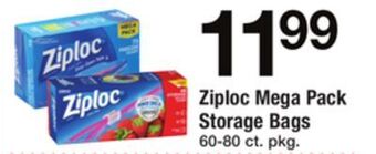ACME Ziploc mega pack storage bags offer