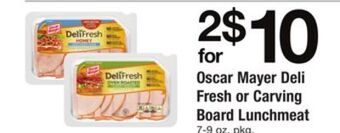ACME Oscar mayer deli fresh or carving board lunchmeat offer