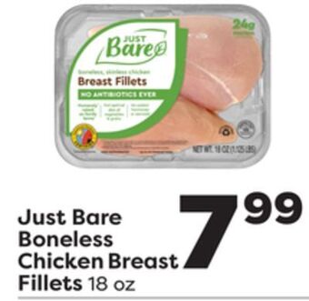 Weis Markets Just bare boneless chicken breast fillets offer
