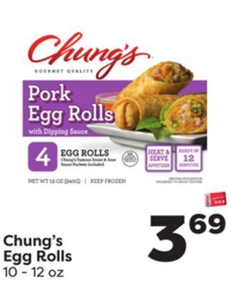 Weis Markets Chung's egg rolls offer