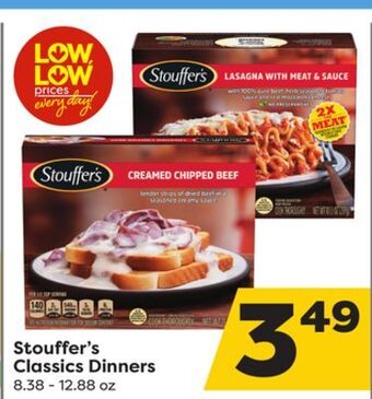 Weis Markets Stouffer's classics dinners offer